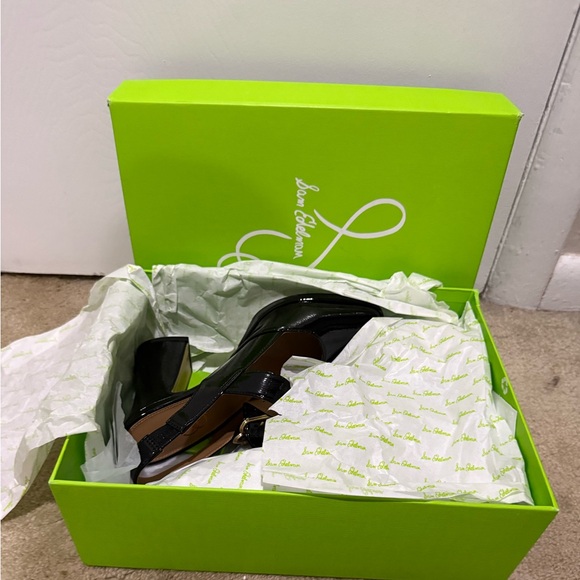 Sam Edelman Black Faux Patent Leather Mary Jane Heels NIB - Picture 13 of 13